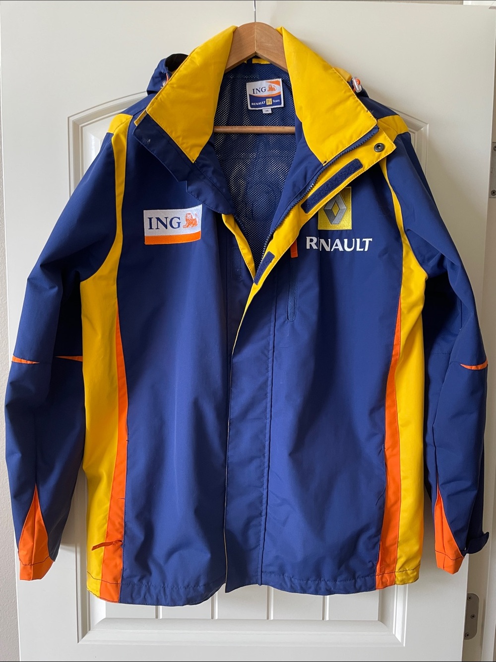 Vintage F1 Renault ING Racing Team Jacket - Navy, Yellow, Orange